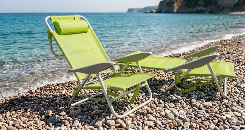 Spiaggina Pieghevole in Alluminio