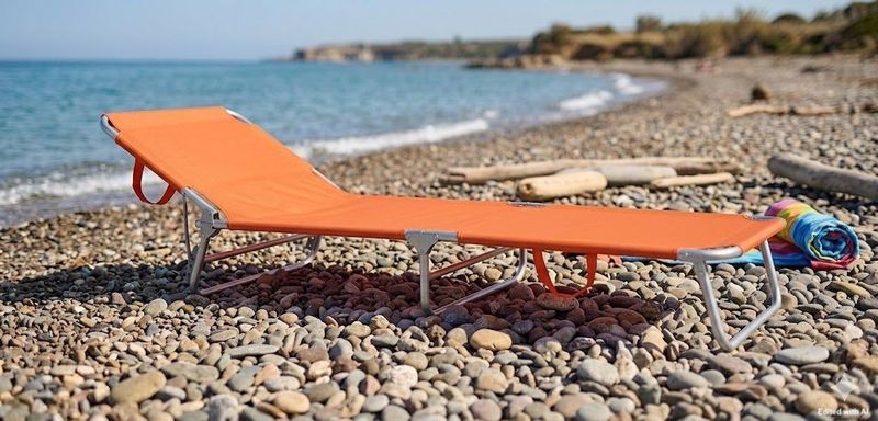 Lettino Prendisole Pieghevole in Alluminio – Leggerezza e Comfort ovunque