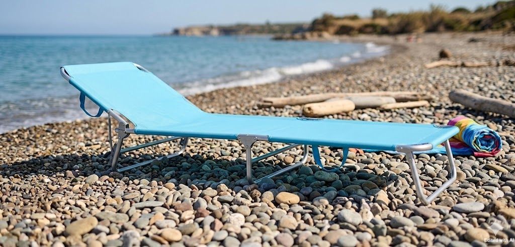 Lettino Prendisole Pieghevole in Alluminio – Leggerezza e Comfort ovunque