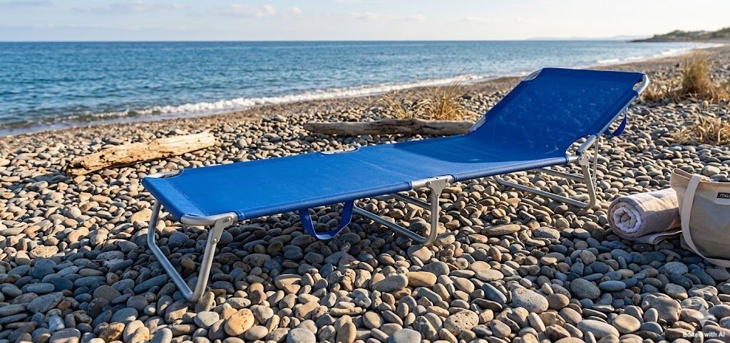 Lettino Prendisole Pieghevole in Alluminio – Leggerezza e Comfort ovunque