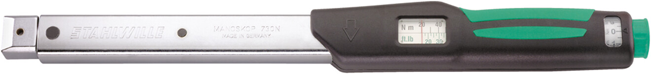 Clé dynamométrique MANOSKOP® à attachement pour embouts réf. 730N - Taille 40 - 14x18