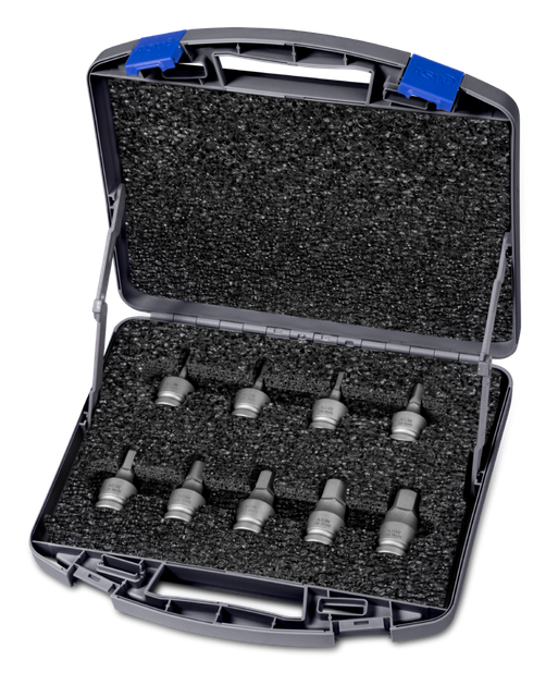 Jeu de douilles monobloc en carré de 1/2" avec mallette