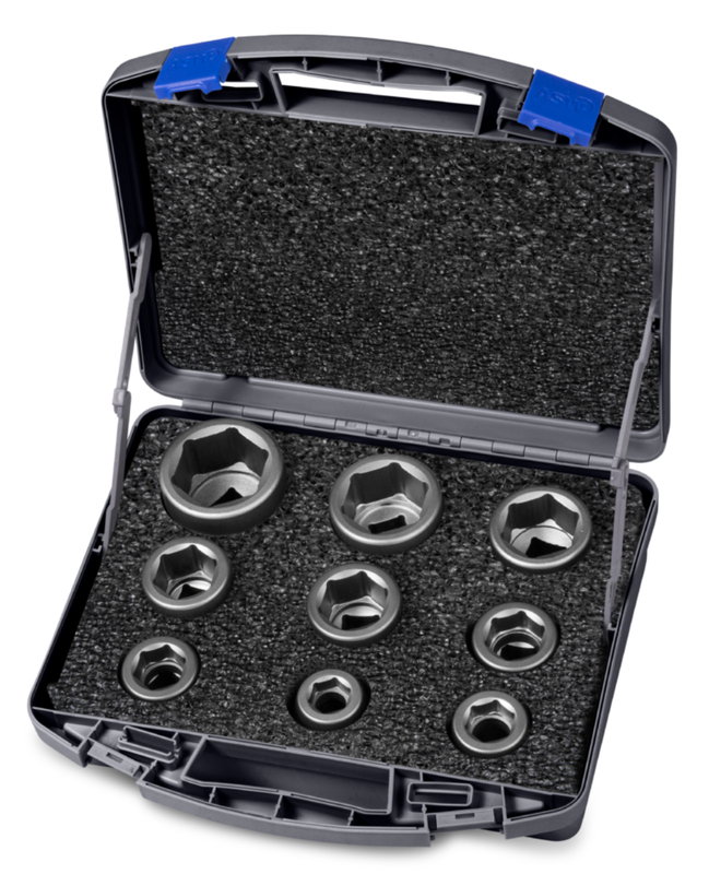 Jeu de douilles standard courtes en carré de 3/4" avec mallette