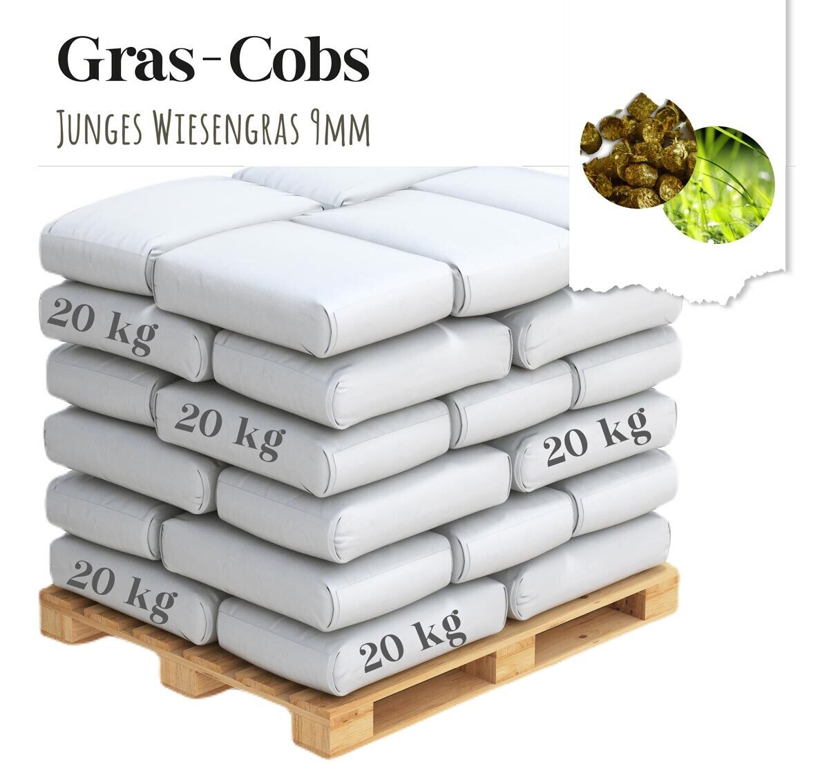 Gras-Cobs | 9mm | Palettenversand