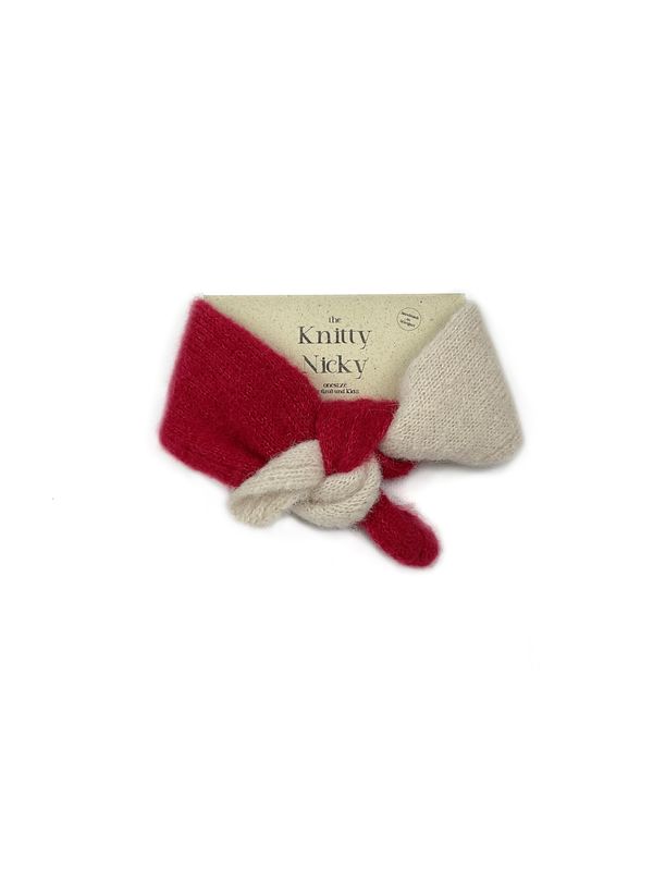 Knitty Nicky Flausch  Marzipan / Rot