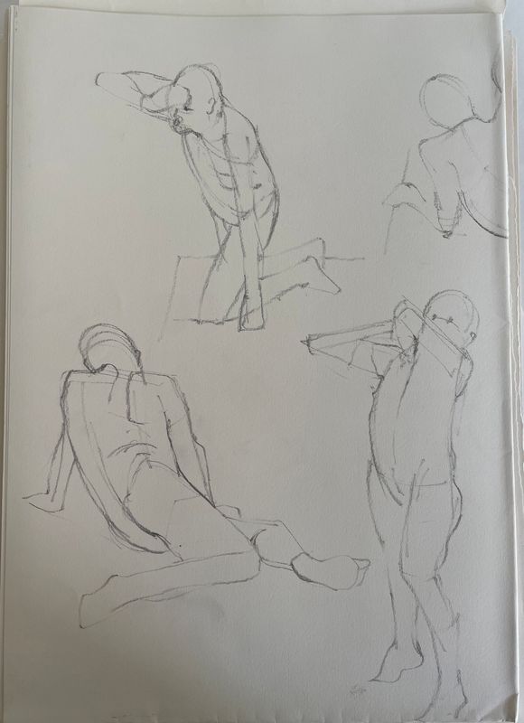Lizzie Bentley  Monday Evenings Life Drawing Class Autumn Term 2025  12 week course 7-9pm
