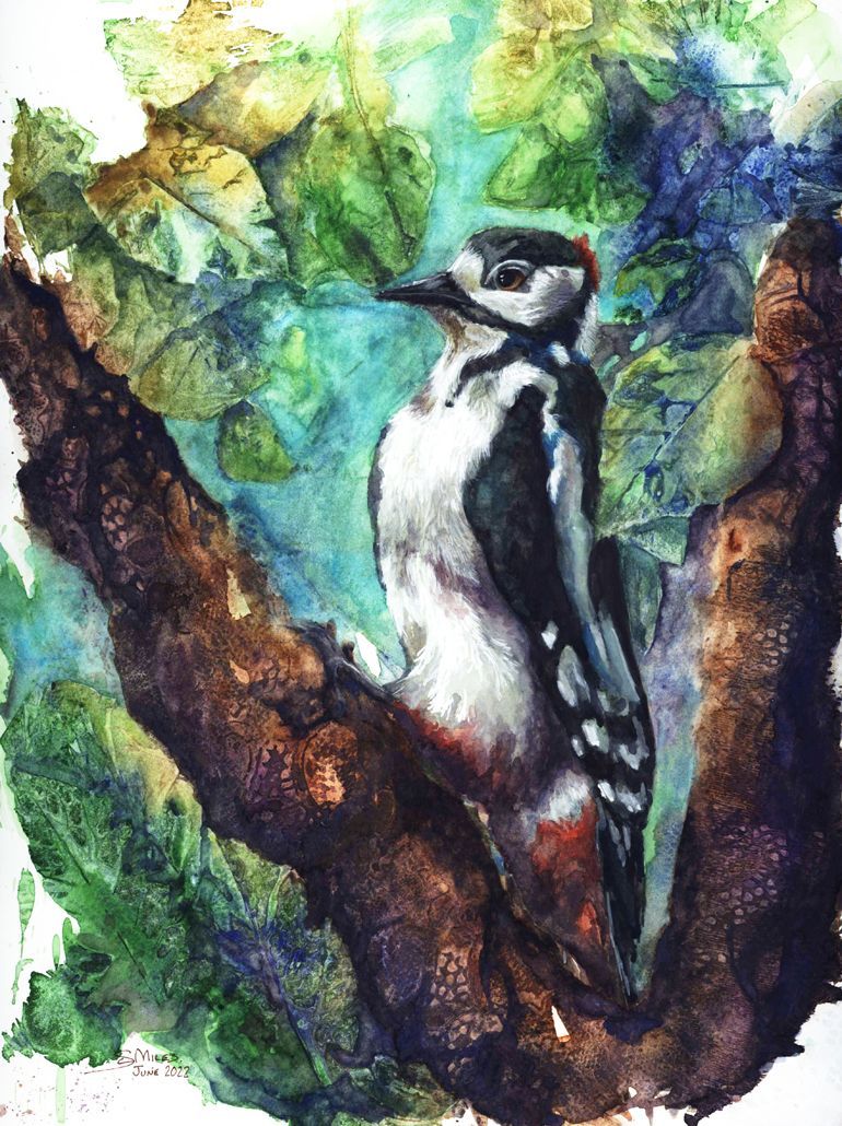 Sarah Miles, 2 part Watercolour Textures Workshop.