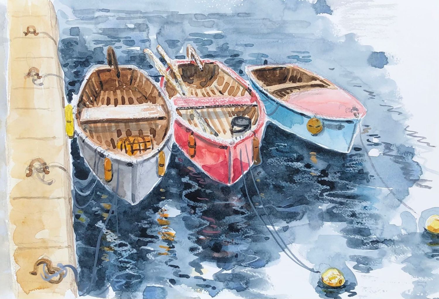 Boats in Watercolour: Carl March Saturday 10th May 10am-4pm