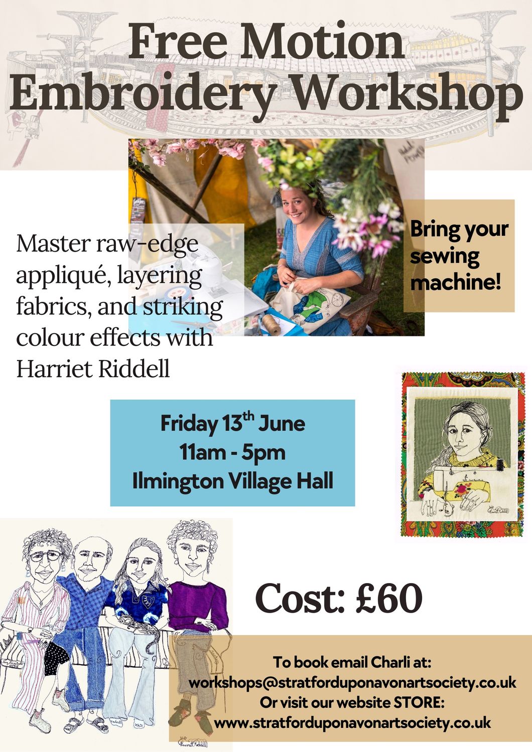 Harriet Riddell Embroidery Workshop - Friday 13th June