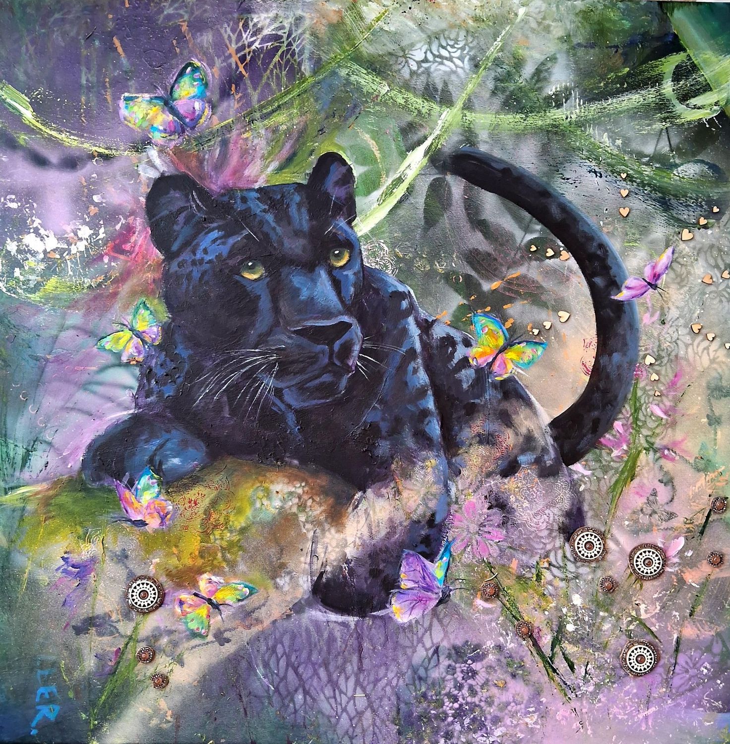 Sarah Miles, 2 part Acrylic Textures Workshop. 27th September and 4th October, 1.30pm-4pm