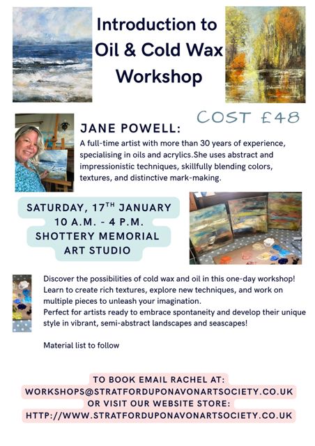 Jane Powell - Oil & Cold Wax Workshop Jane Powell - Oil & Cold Wax Workshop