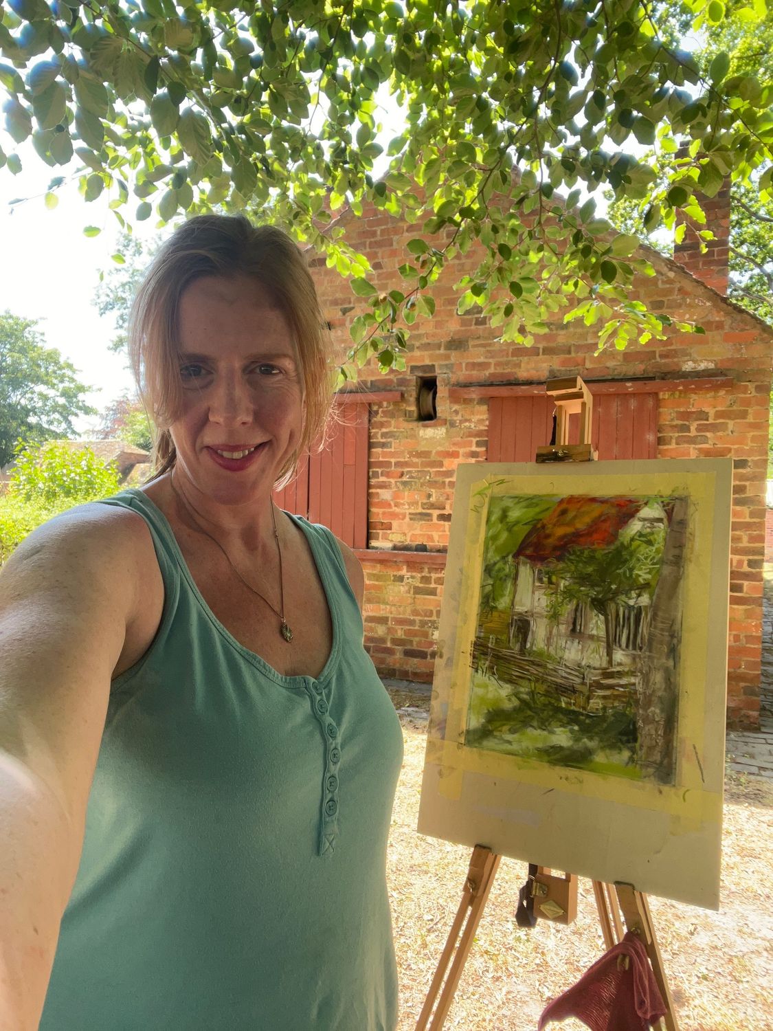 Charli Farquharson - Pastels Landscape - plein air - Saturday 15th August