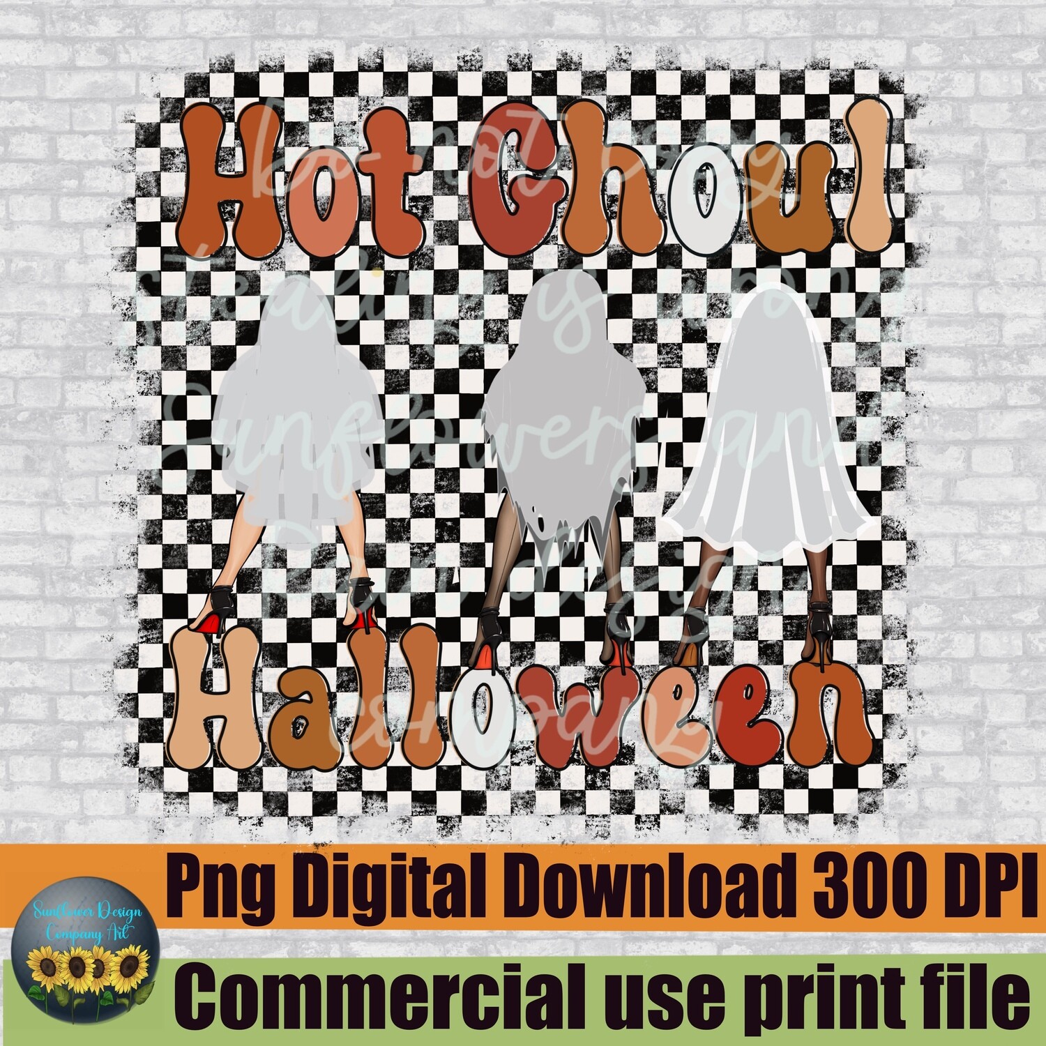 Halloween PNG SVG, Hot Ghoul Halloween Sublimation, Groovy Halloween Shirt Design, Retro Ghost svg, Hippie Ghoul Svg, dtg, dtf, print