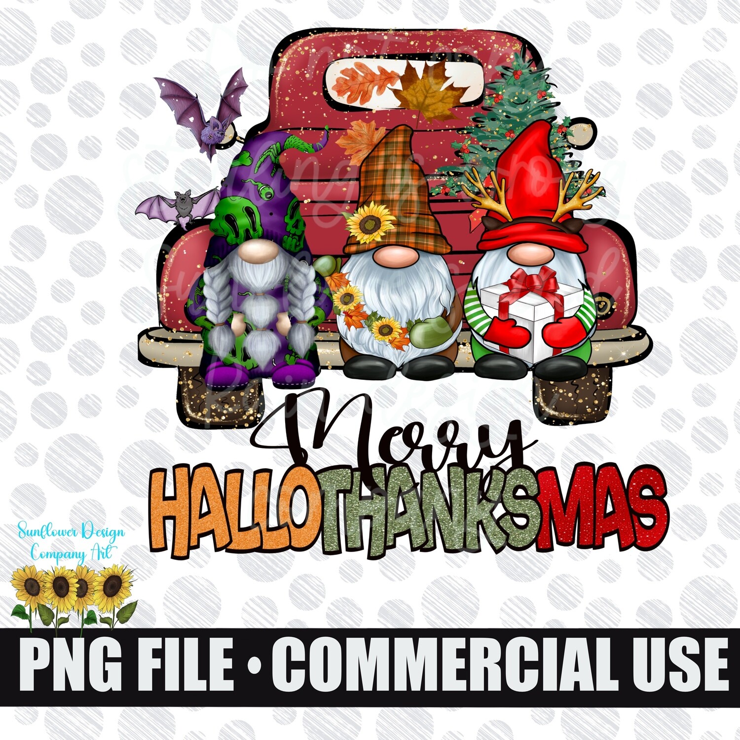 Happy Hallothanksmas Png, Gnomes Png, Halloween Png, Christmas Png, Thanksgiving Png, Sublimation Design Downloads,Christmas Gnomes png