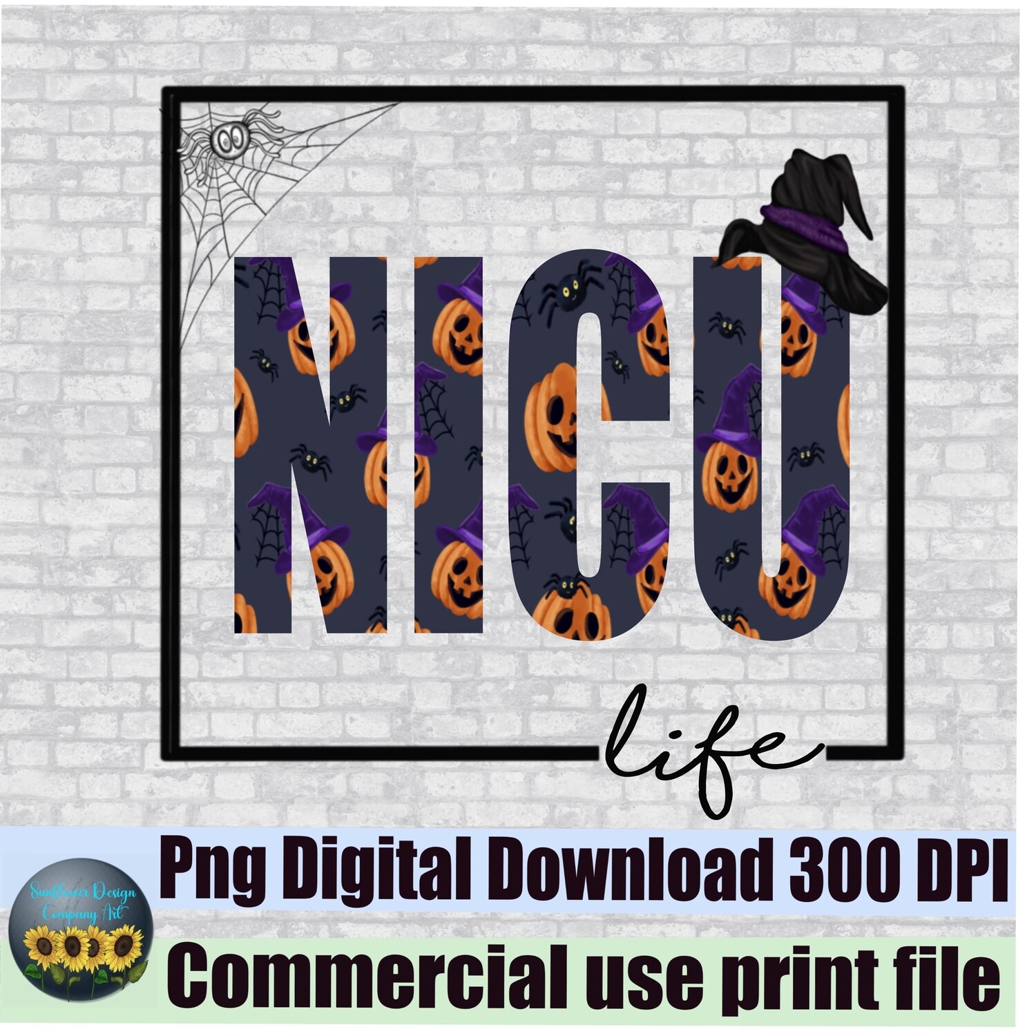 NICU Halloween png sublimation T-shirts digital download. Leopard print. Png file for sublimation shirts  instant download ready to print