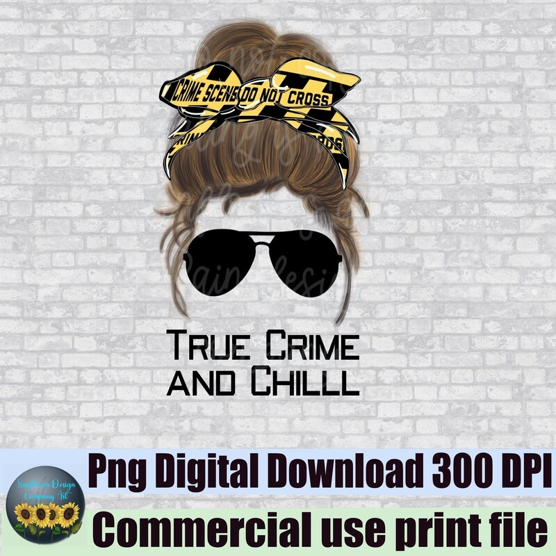 True crime sublimation bundle. 4 completed sublimation designs, 1 skinny straight tumbler wrap png, 5 pieces of clipart. Png bundle