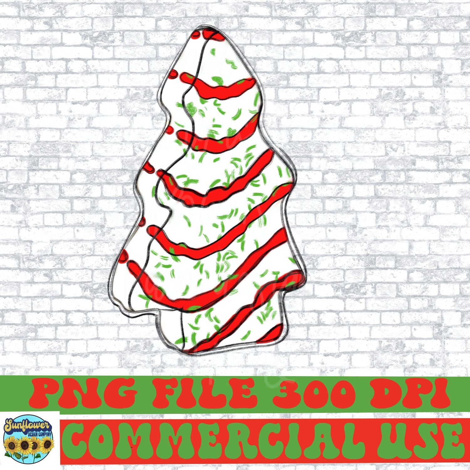 Christmas snack cake png