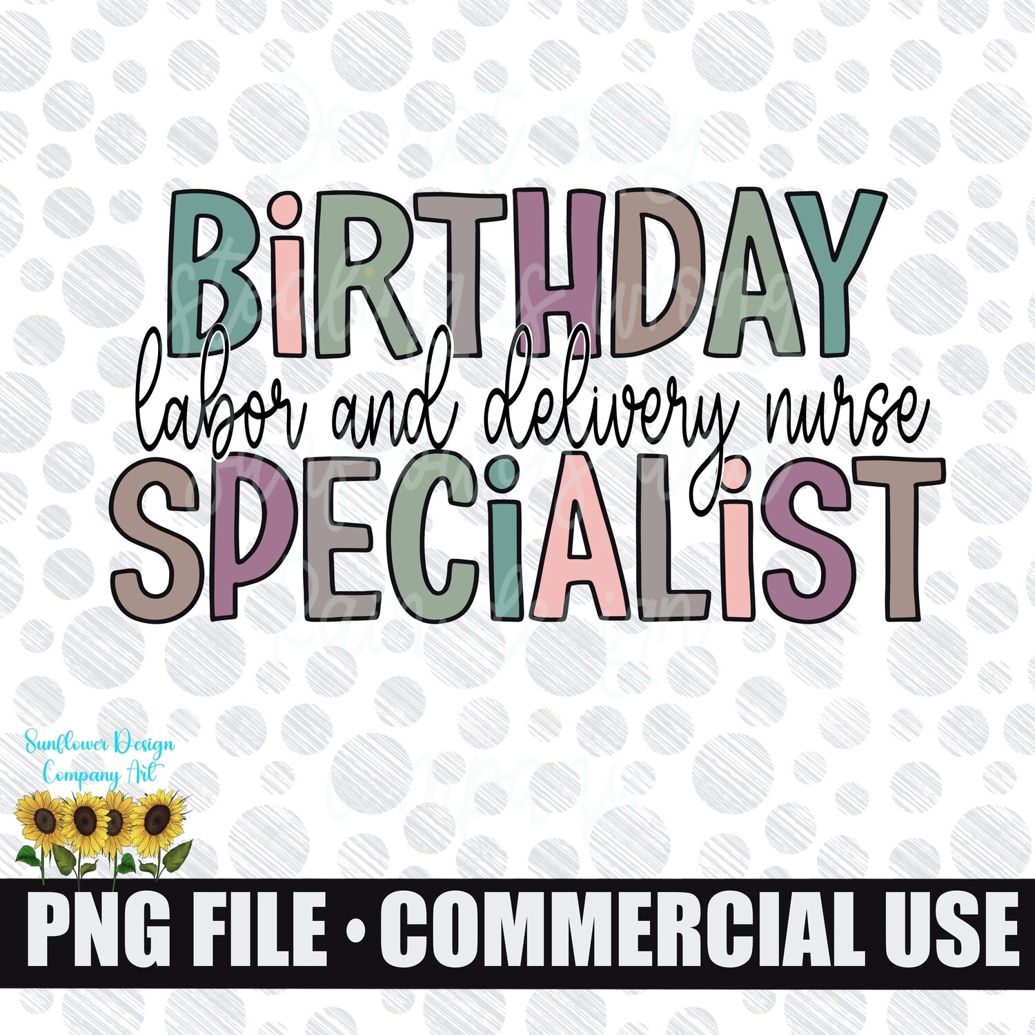Labor and delivery nurse png file for sublimation shirts