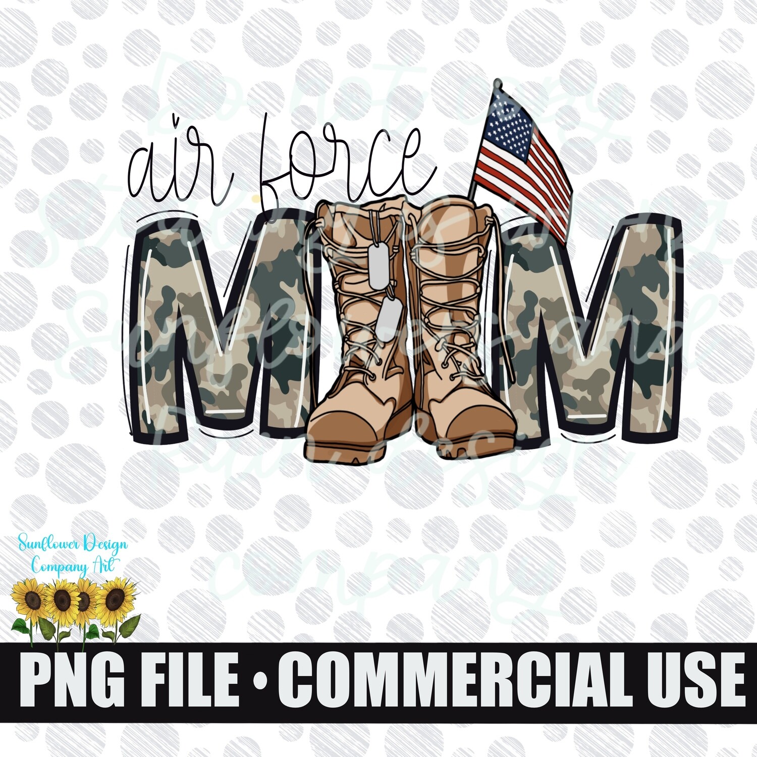 Air Force mom png file for sublimation shirts