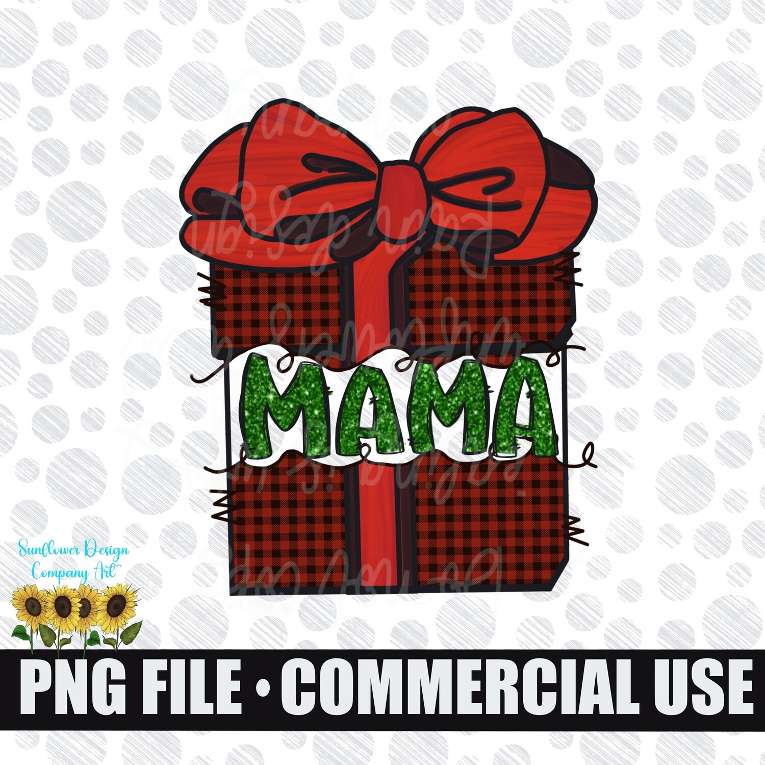 Mama Buffalo plaid print Christmas present png file for sublimation shirts