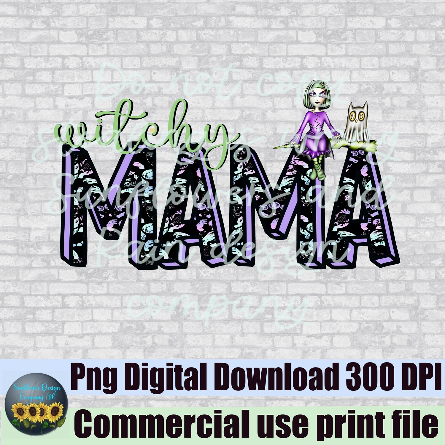 Witchy mama png file for sublimation T-shirts. Witch png, ghosts png, doodle letters png. Digital download ready to print