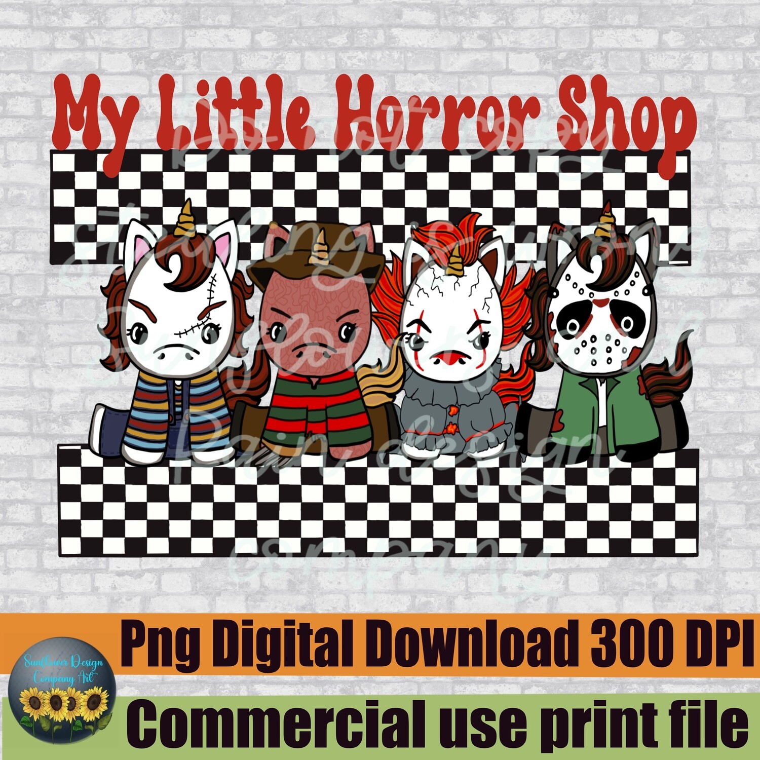 My little horror shop,Retro Halloween png, halloween sublimation, Scary movie png, spooky season , trick or treat png, horror film png