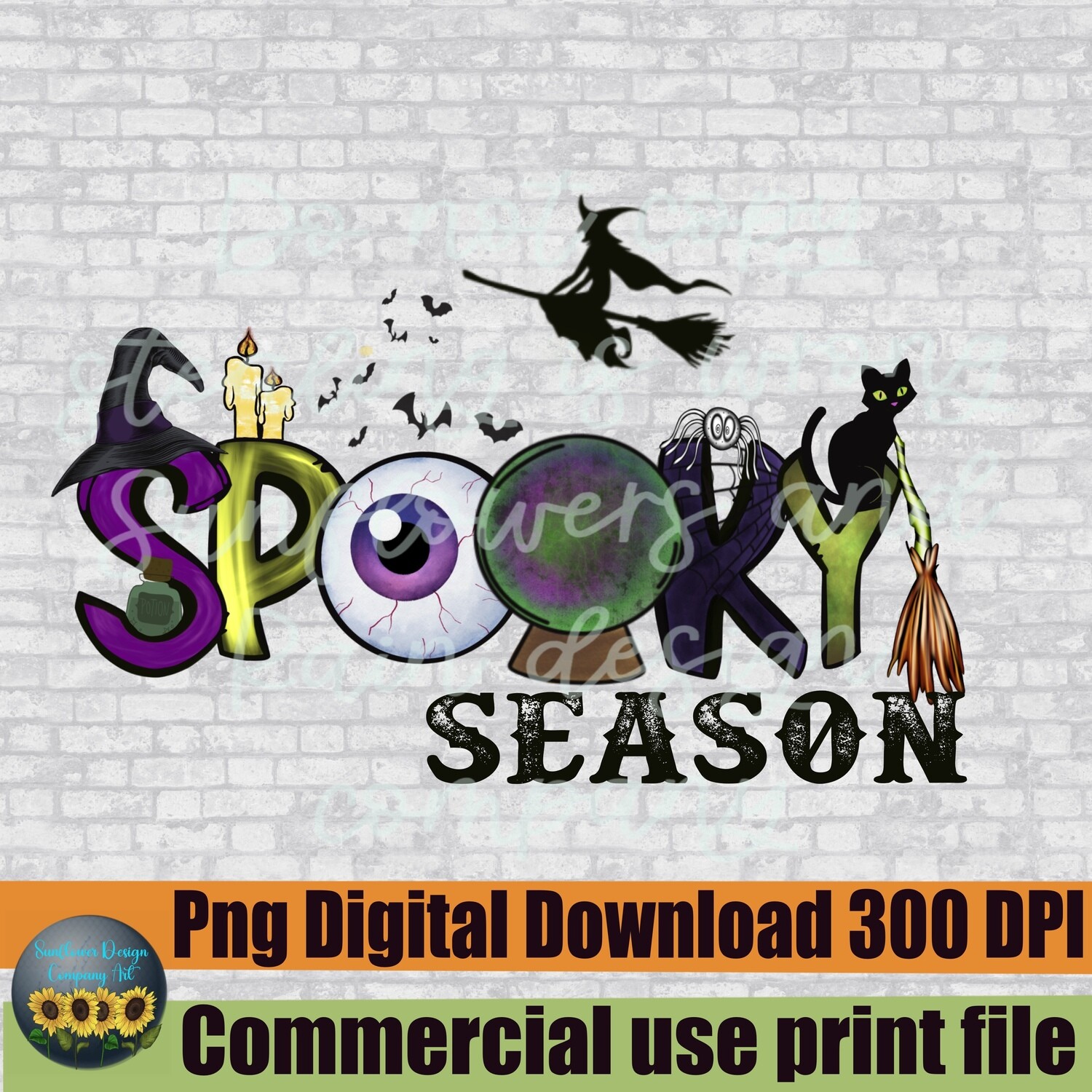Halloween PNG,  Spooky Season halloween print files for sublimation, pumpkins png print files, Halloween fall PNG