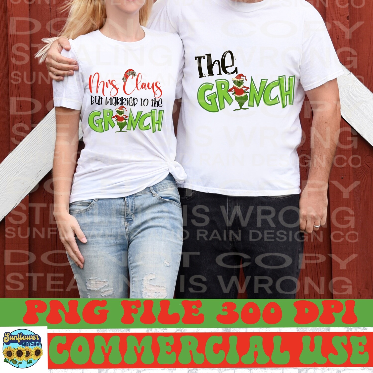 Mrs claus  but married to the grinch  bundle png file for sublimation shirts. Digital download