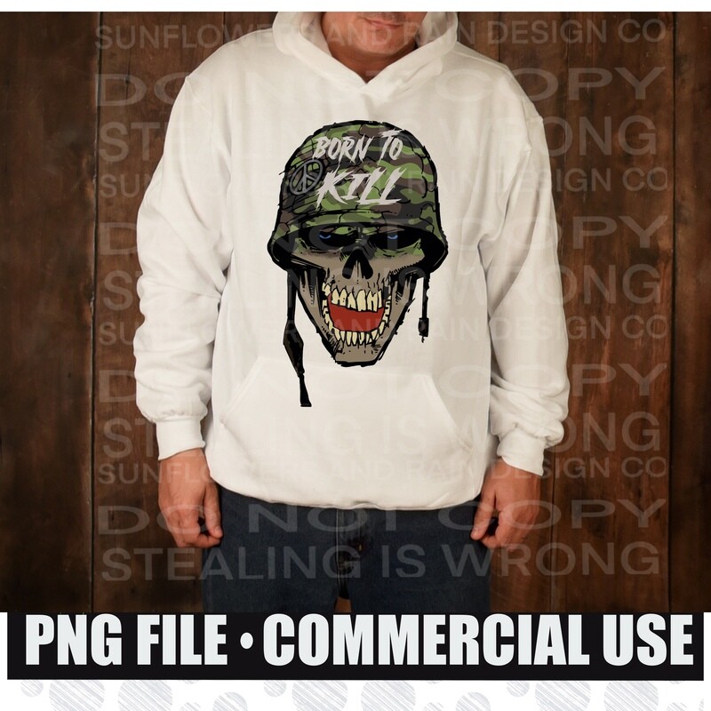 Born to kill png file for sublimation shirts