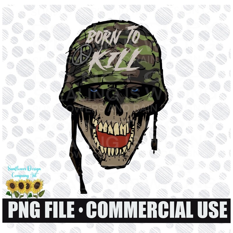 Born to kill png file for sublimation shirts