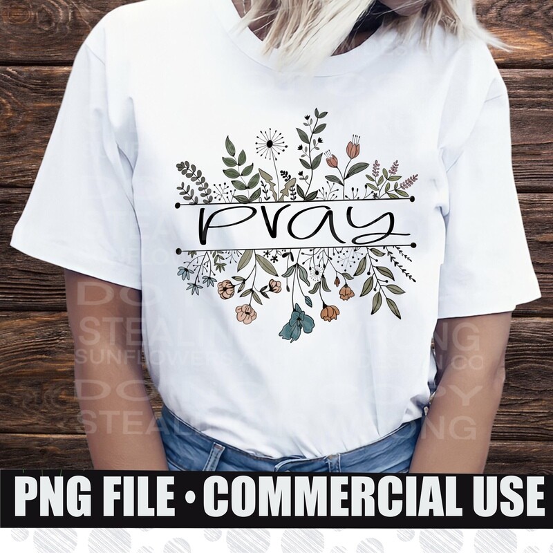 Pray wildflowers png file.