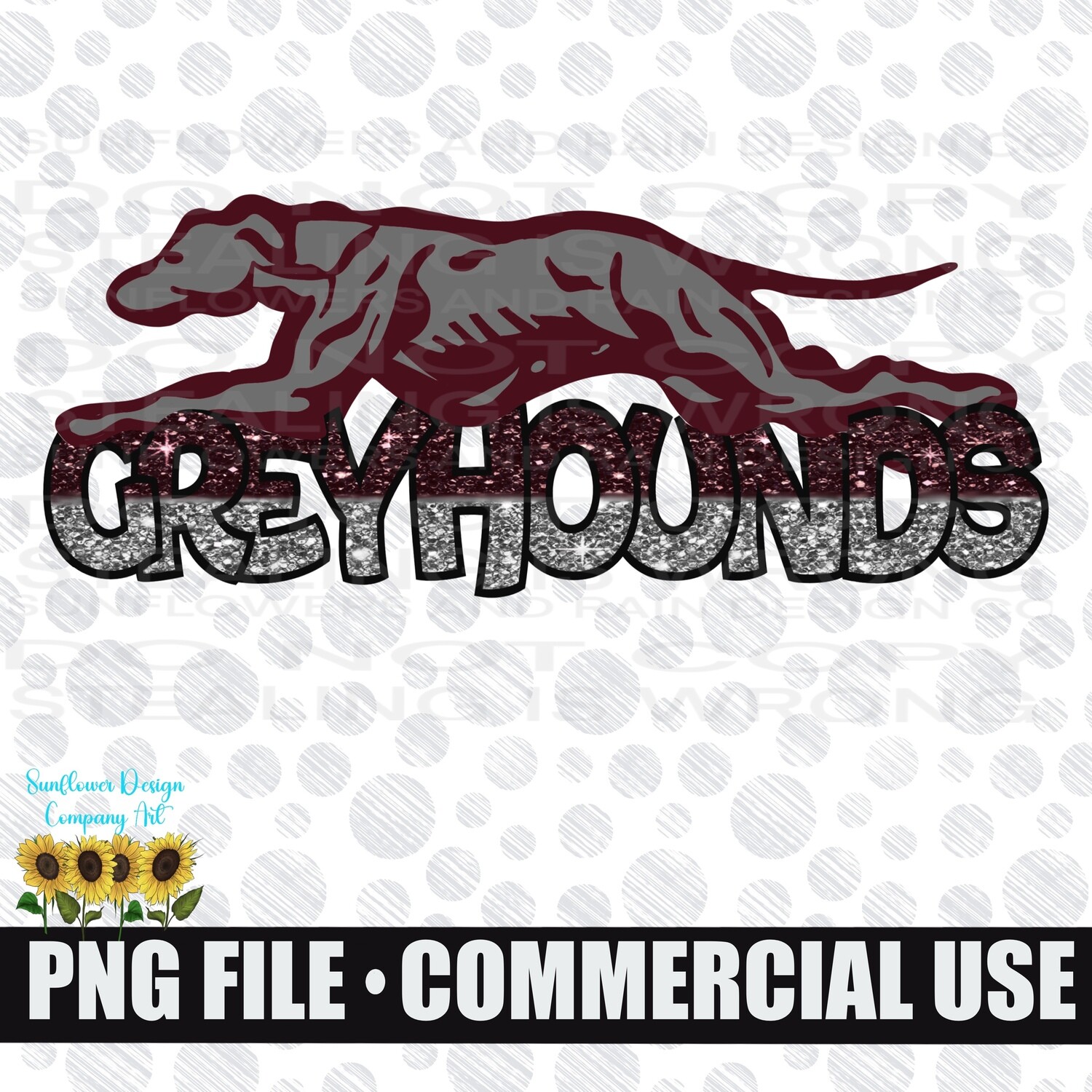 School teams. School sports. Greyhounds PNG digital download, Sublimation design.