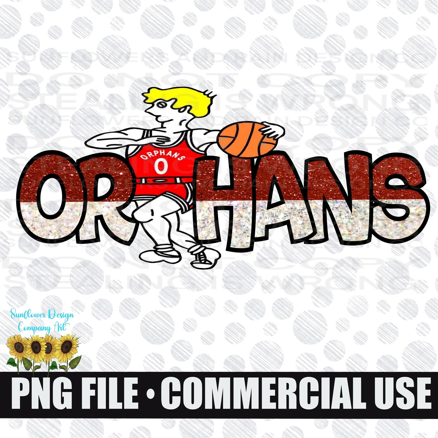 School teams. School sports. Orphans PNG digital download, Sublimation design.