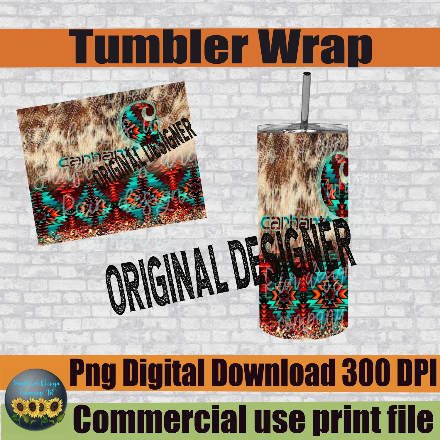 Country and western cow print, Aztec, tumbler wrap for sublimation tumblers. 20 oz, Ready to print digital download