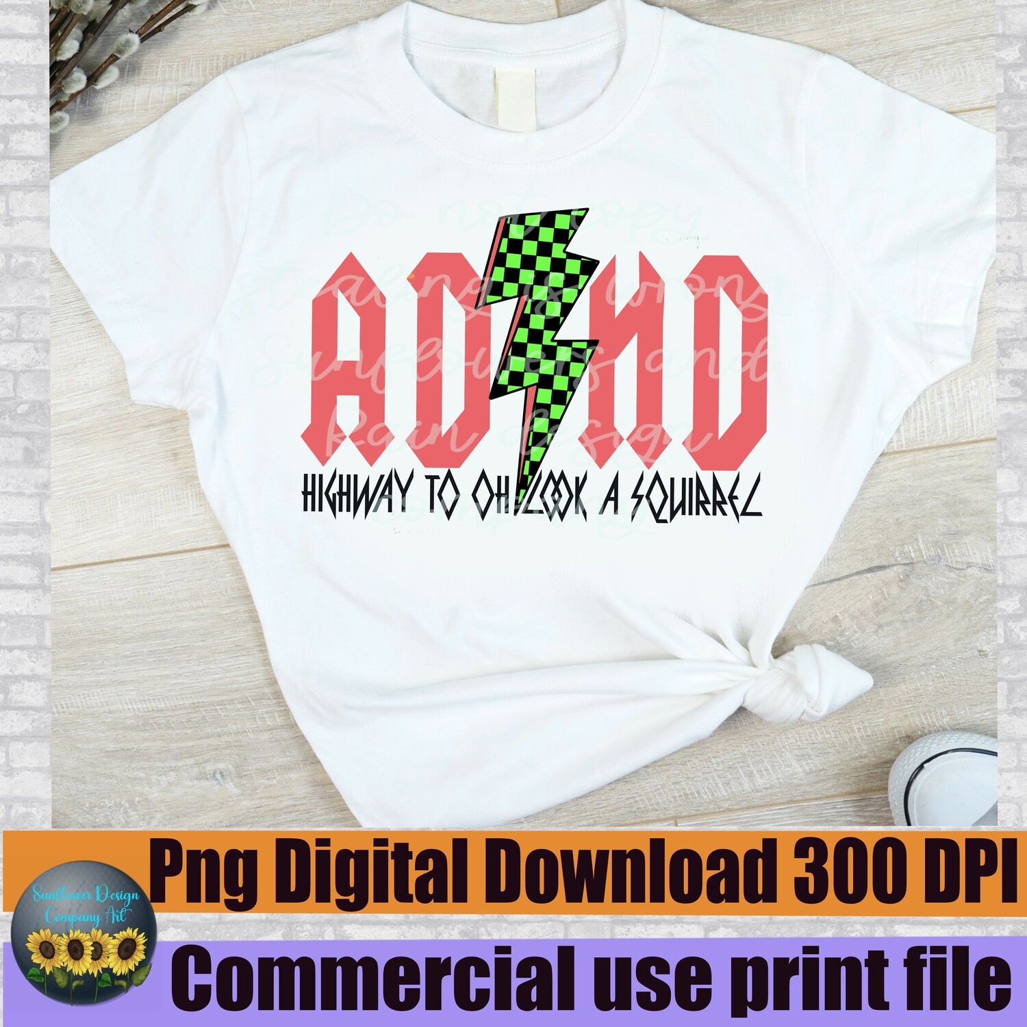 ADHD oh look a squirrel bundle. 5 designs included  Png file for sublimation design shirts. Mental health png. Funny png. Sarcastic png. Bundle png.