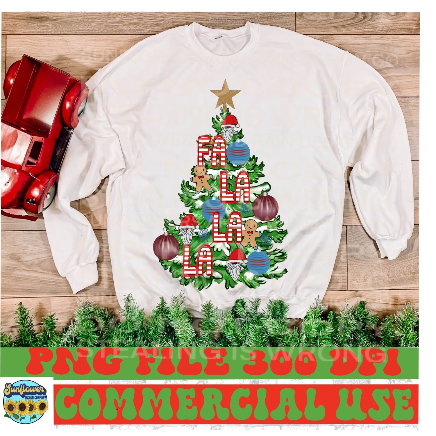 Fa, la, la,la Christmas PNG, Christmas Shirt Design, Christmas PNG, Digital Download, Sublimation Download