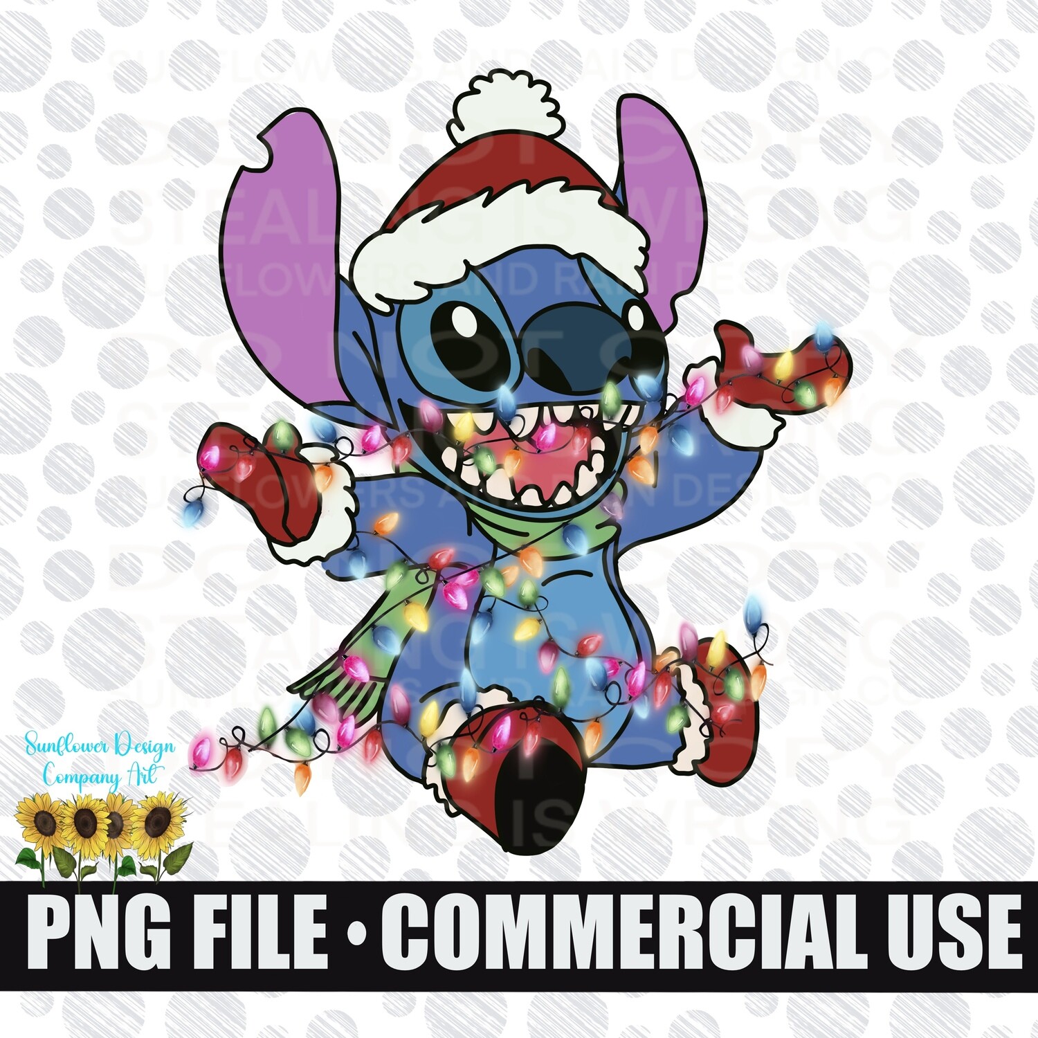 Stitch Christmas  clipart.