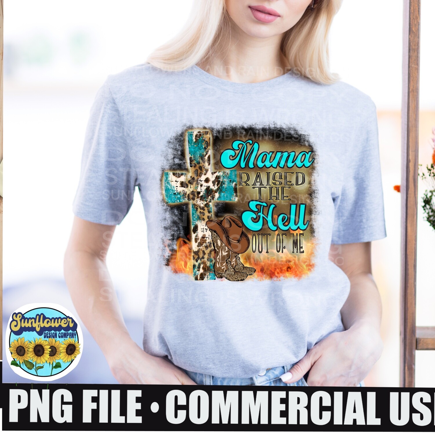 my mama raised the hell out of me png for sublimation T-shirts digital download