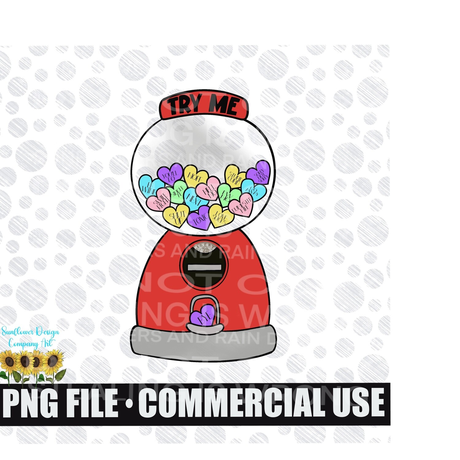 Anti Valentine’s Day candy dispenser png file