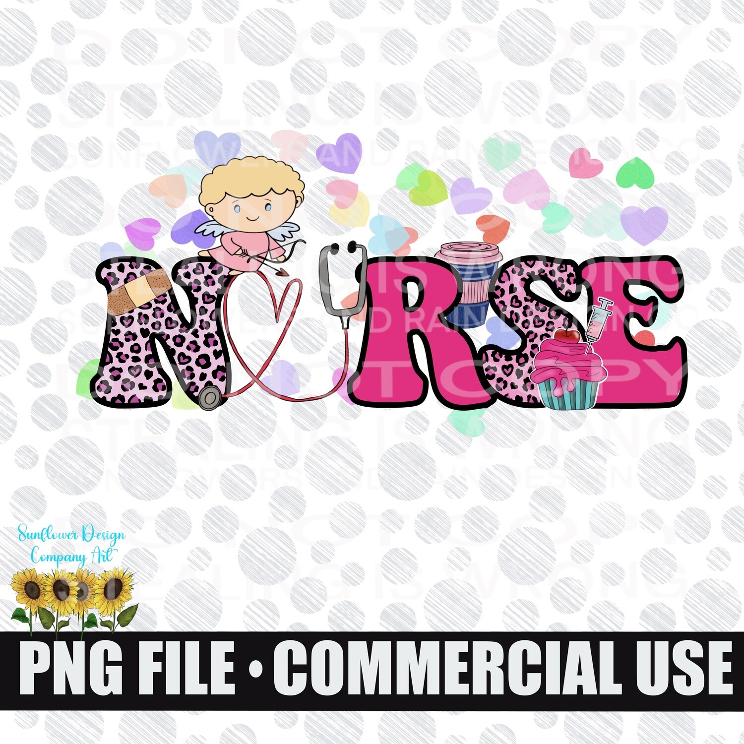 Nurse Valentine’s Day png file.