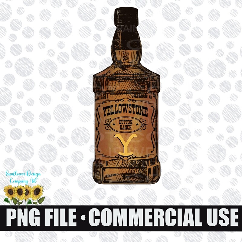 Whisky Yellowstone clipart  png file