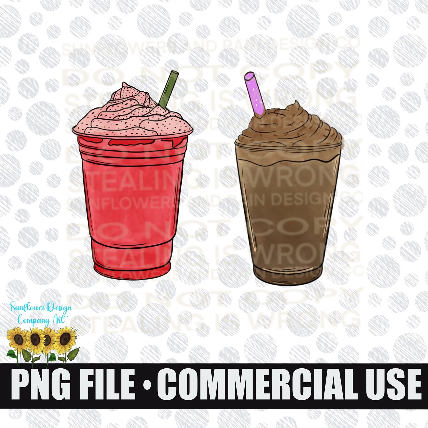 Drink clip art Individual png files