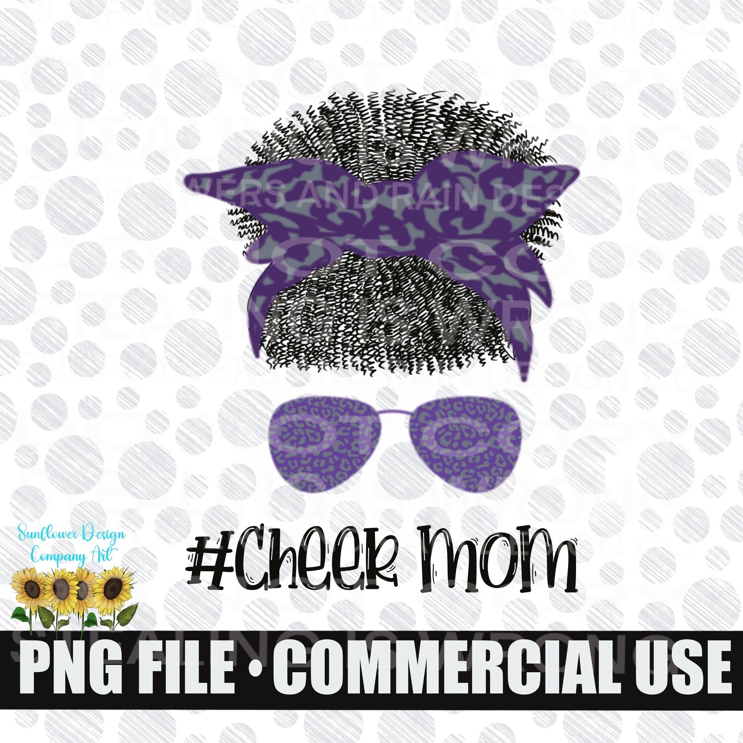Cheer mom png file. Purple cheer design. Sublimation design download