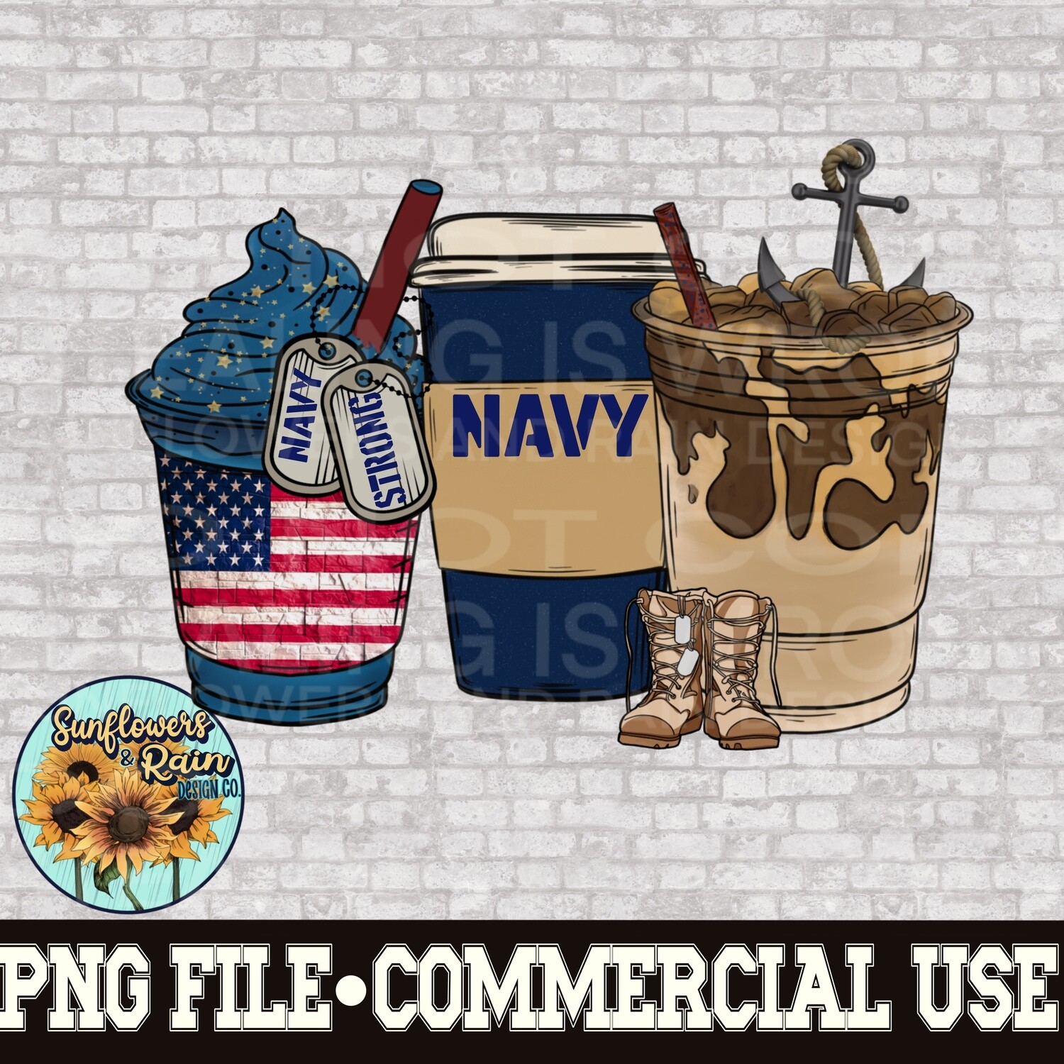 Coffee Navy png file for sublimation shirts