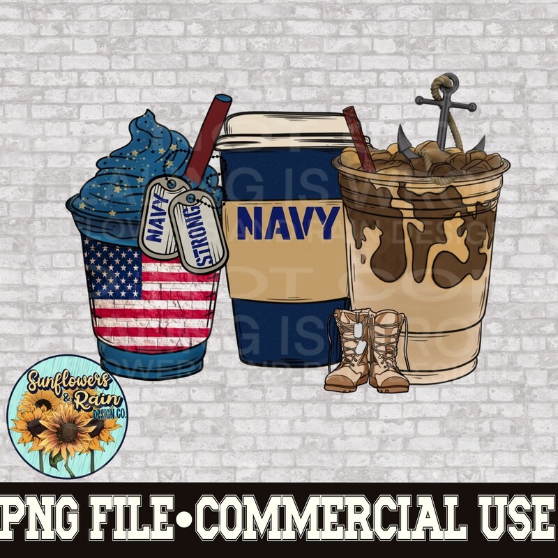 Coffee Navy png file for sublimation shirts