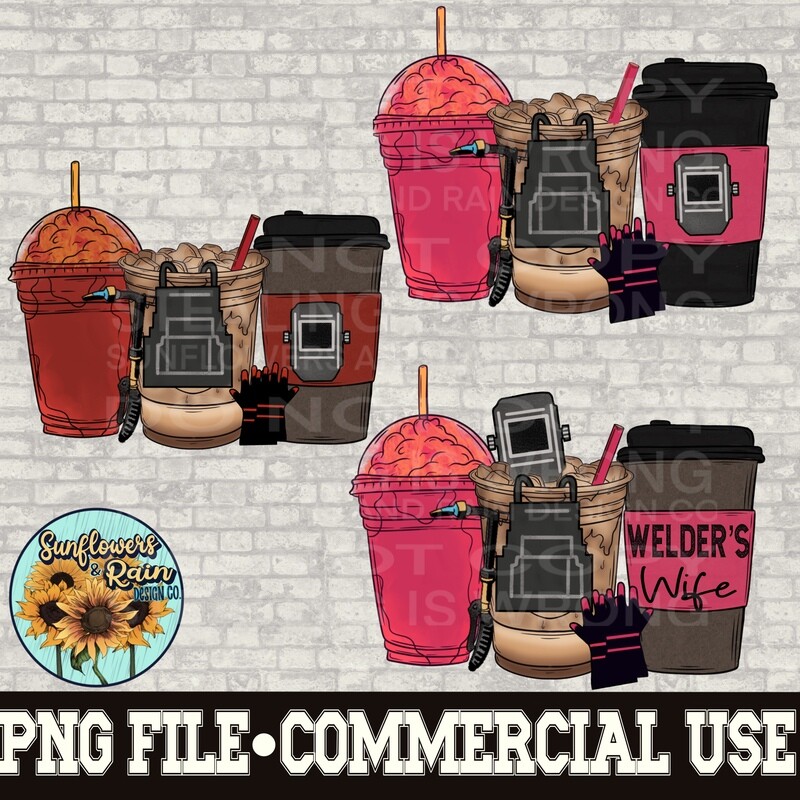 Welders Coffee Bundle png file for sublimation shirts