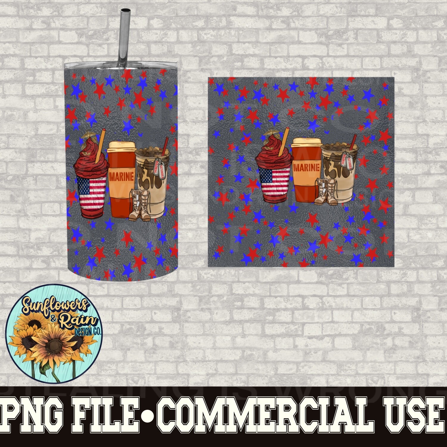 Marine tumbler wrap for sublimation tumblers. 20 Ready to print digital download