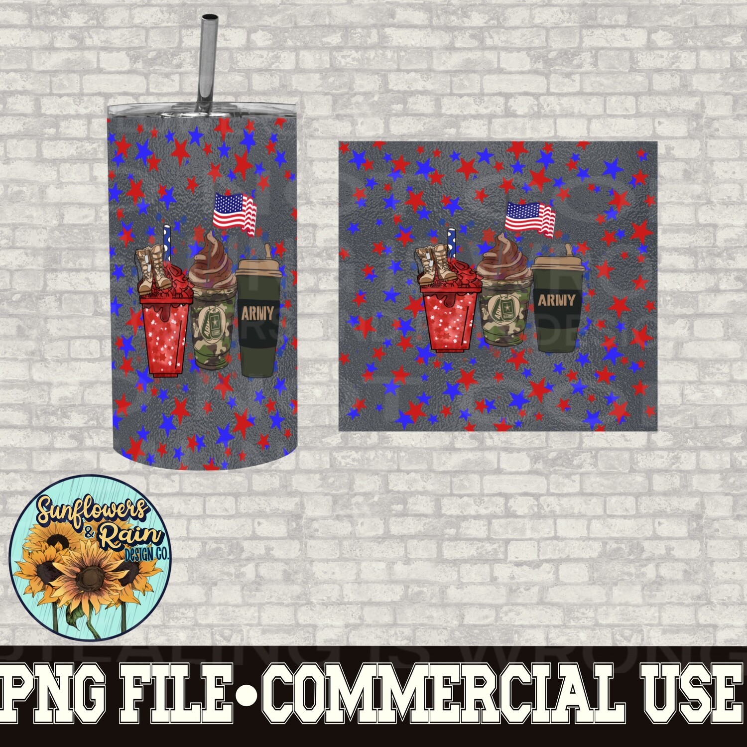 Army tumbler wrap for sublimation tumblers. 20 Ready to print digital download