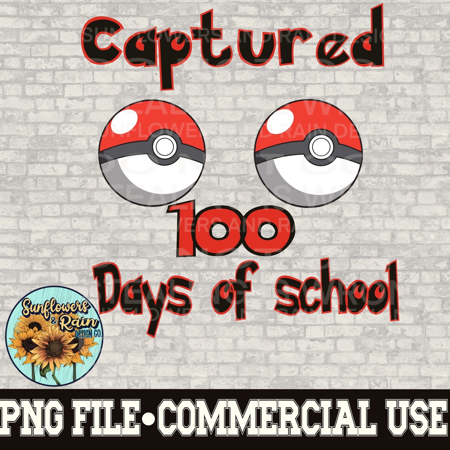 100 days captured png file.( 100 days of school)