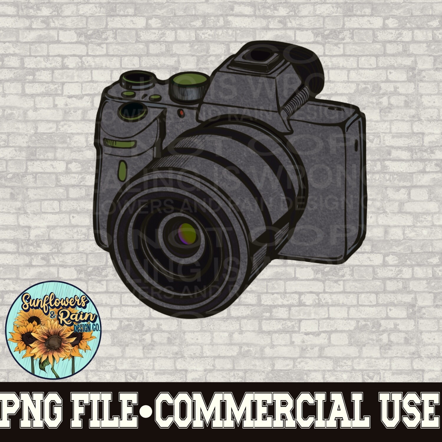 Camera/ professional camera clipart Individual png files.
